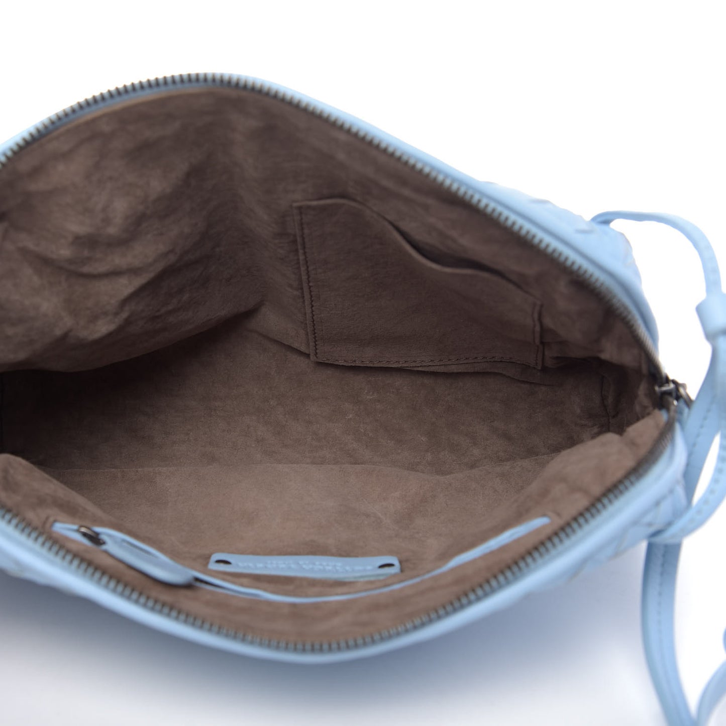Nappa Intrecciato Nodini Crossbody Messenger Ice