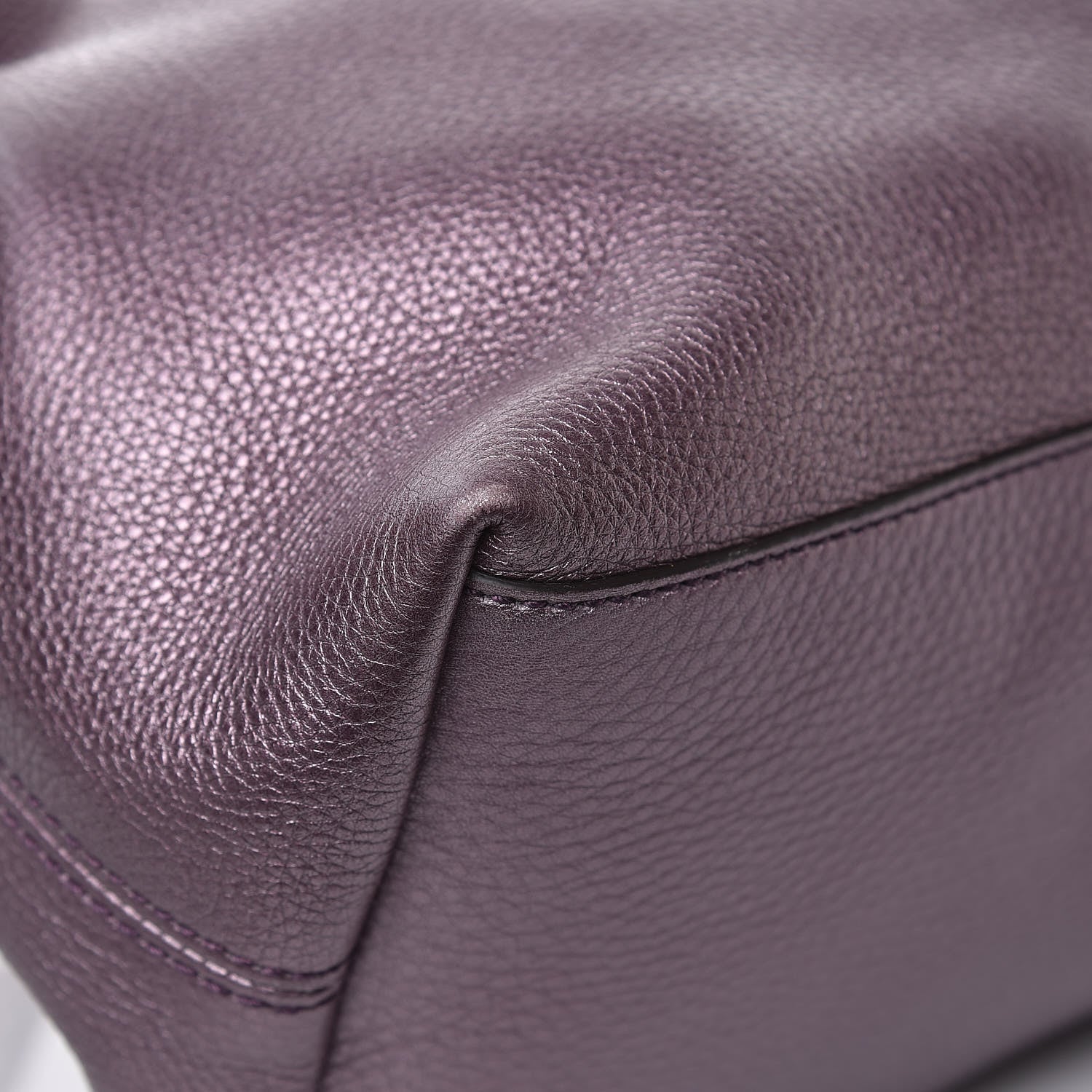 Gucci Metallic Pebbled Calfskin Medium Soho Chain Shoulder Bag Purple 8 of 10