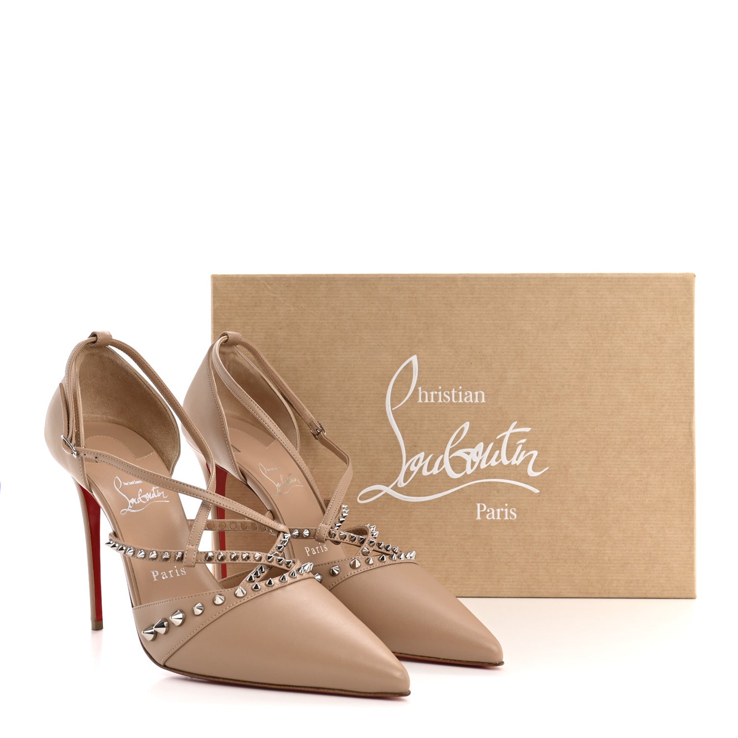 Nappa Studded Tatooshka 100 Pumps 40 Blush