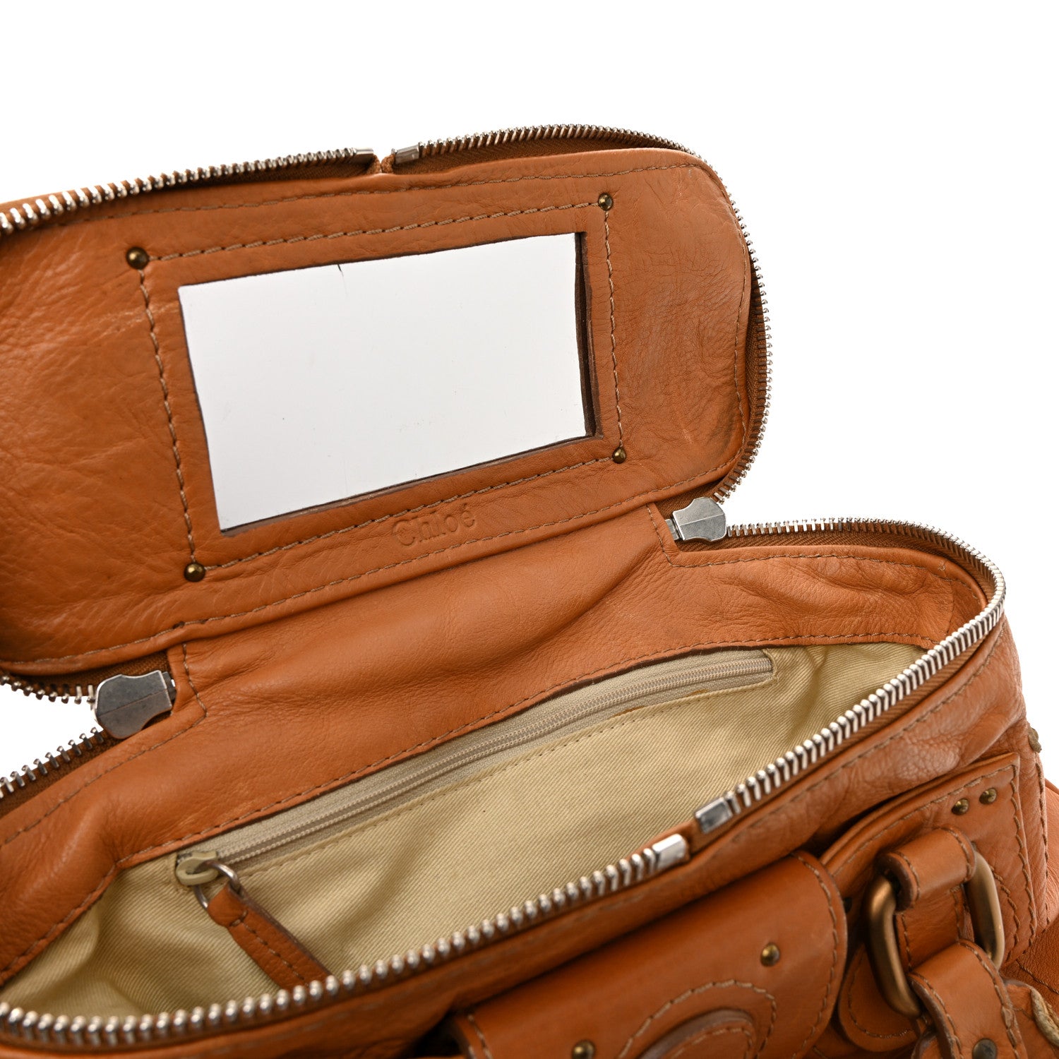 Chloe Calfskin Small Paddington Vanity Case Naturel 12 of 18