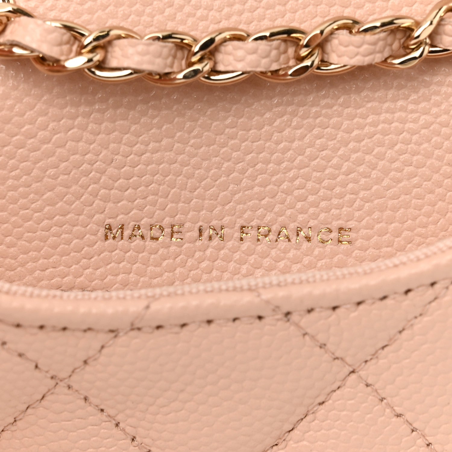 Chanel Caviar Quilted Mini Chain Belt Bag Light Beige 6 of 10