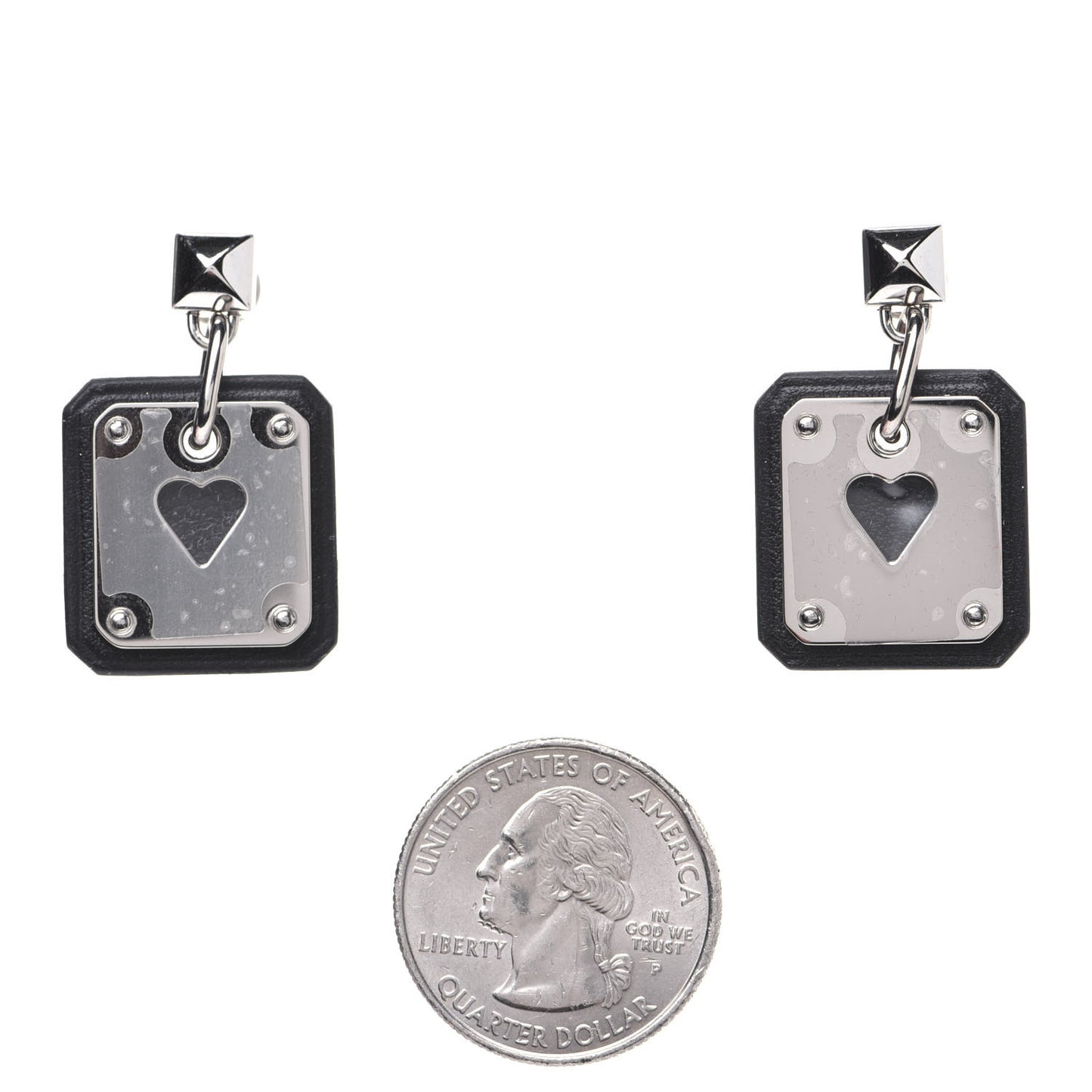 Palladium Swift As De Coeur Earrings Black