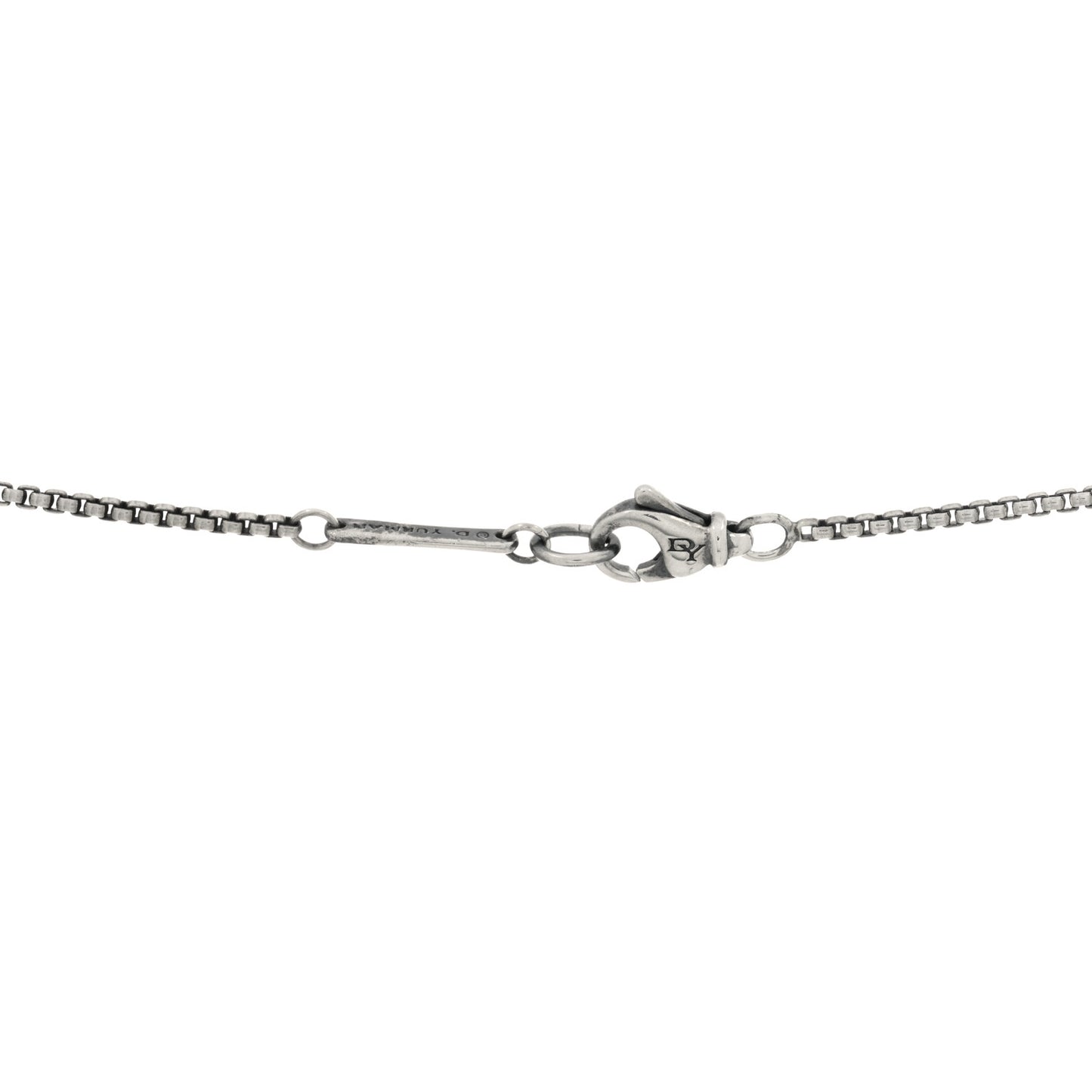 Sterling Silver Black Onyx Hematine Elements Station Necklace