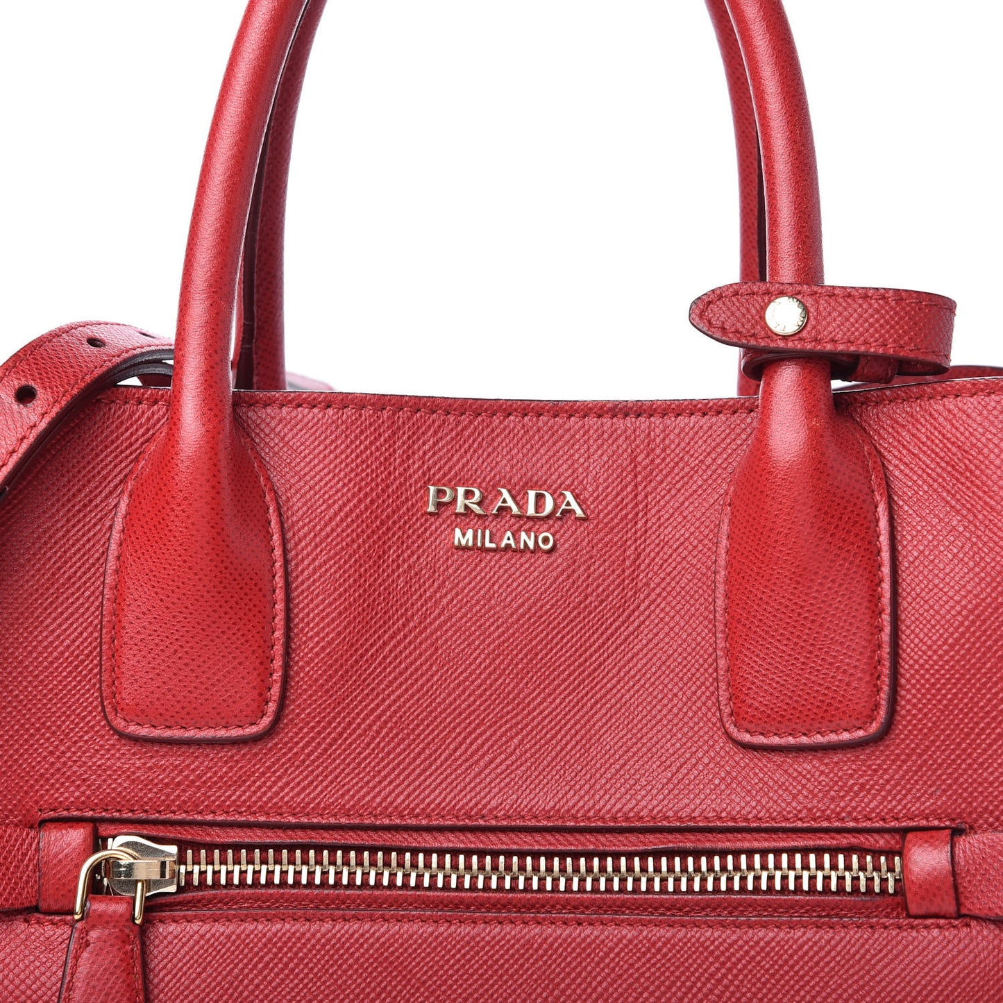 Saffiano Cuir Open Promenade Tote Fuoco