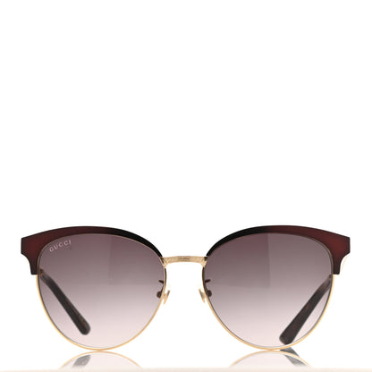 Gucci Round Metal GG0074S Sunglasses Black Gold 2 of 7