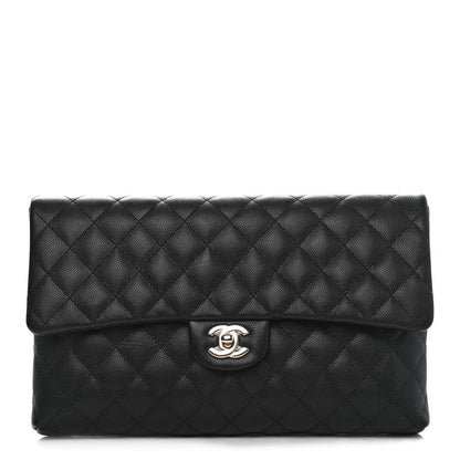 Chanel Caviar Quilted Flap Clutch Black 1 of 4