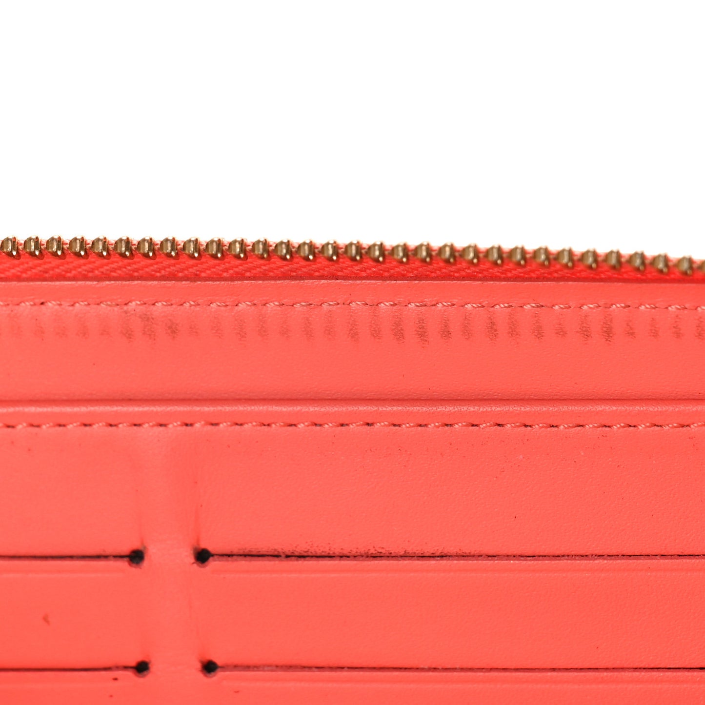 Patent Sweet Monogram Zippy Wallet Corail