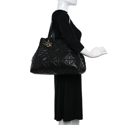 Christian Dior Calfskin Macrocannage Large Toujours Black 3 of 11