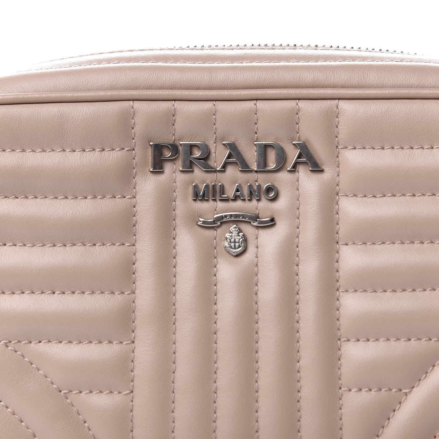 Prada Soft Calfskin Diagramme Crossbody Bag Cipria 6 of 8