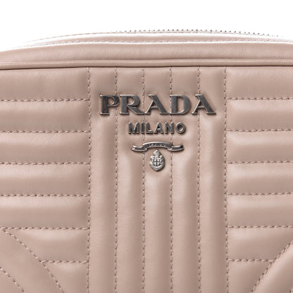 Prada Soft Calfskin Diagramme Crossbody Bag Cipria 6 of 8