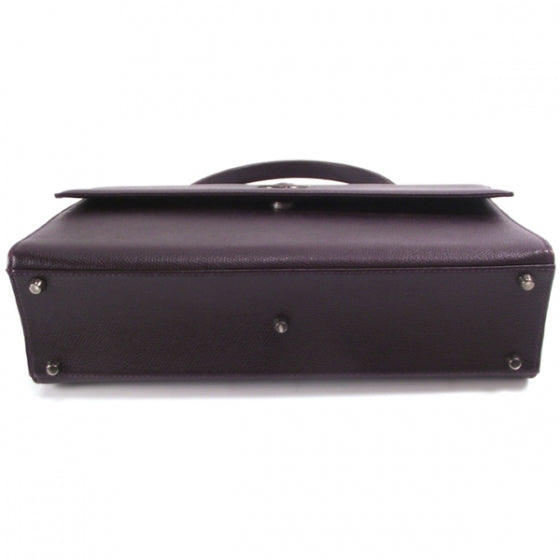 Versace Leather Tote Bag Purple 4 of 9