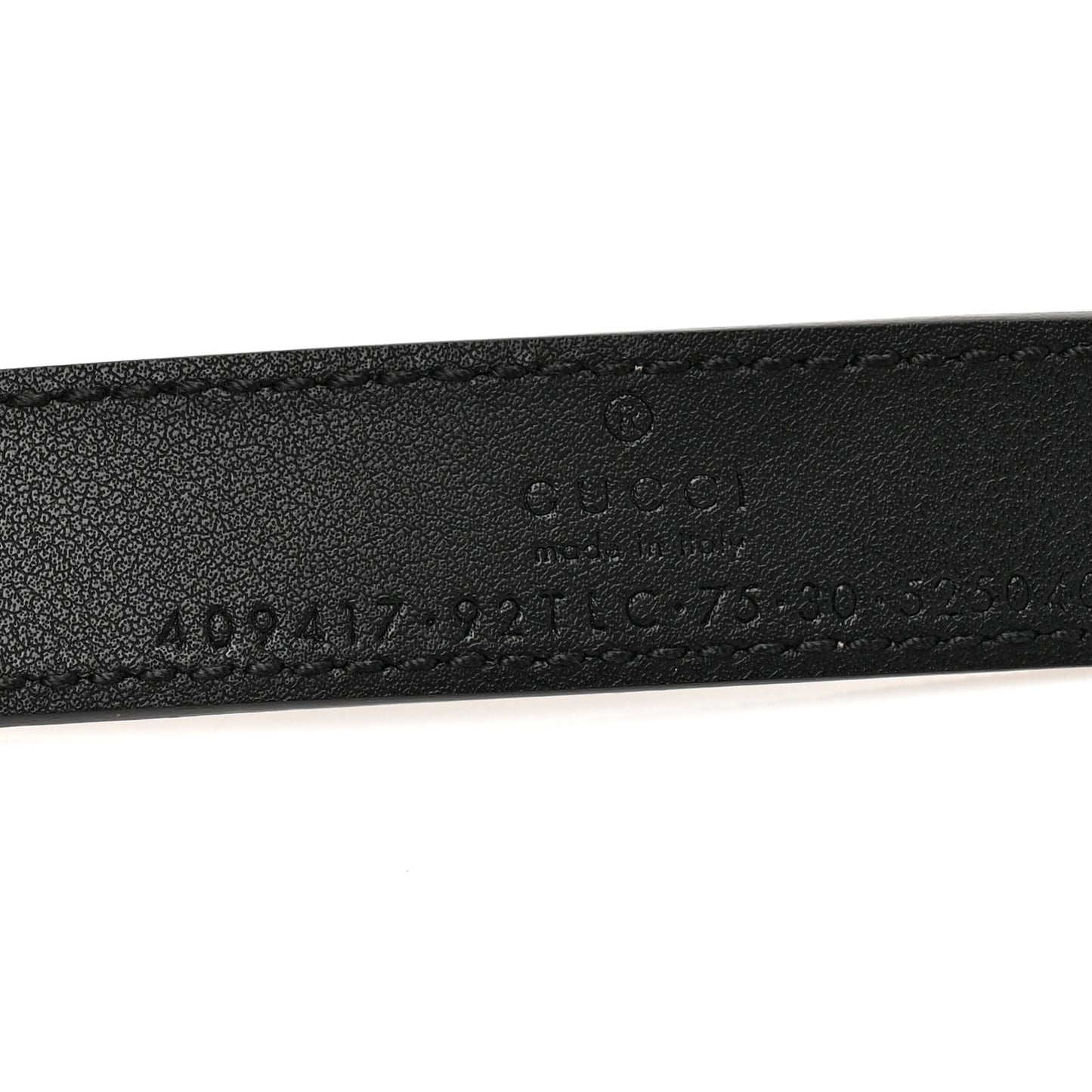 GG Supreme Monogram Matte Plutone Calfskin Double G 20mm Belt 75 30 Beige Ebony New Acero
