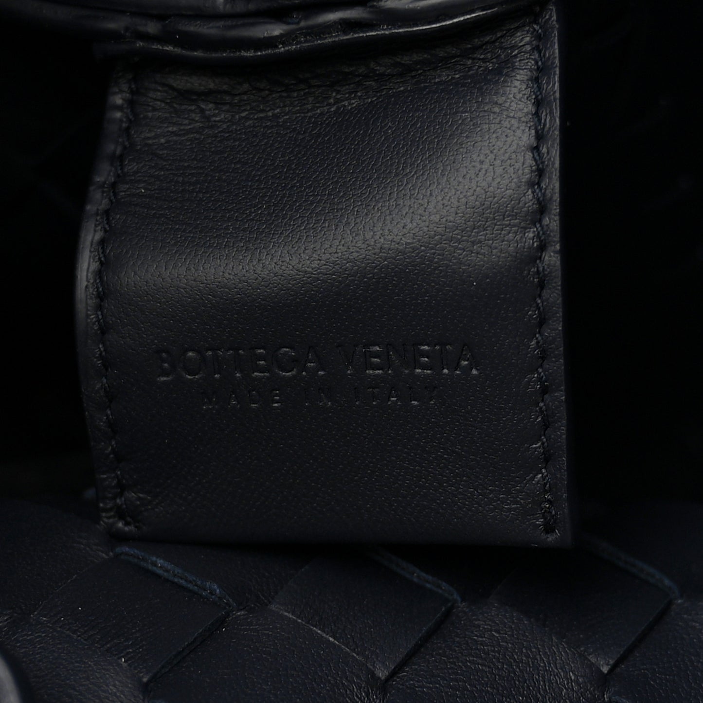 Nappa Intrecciato Medium Campana Shoulder Bag Midnight