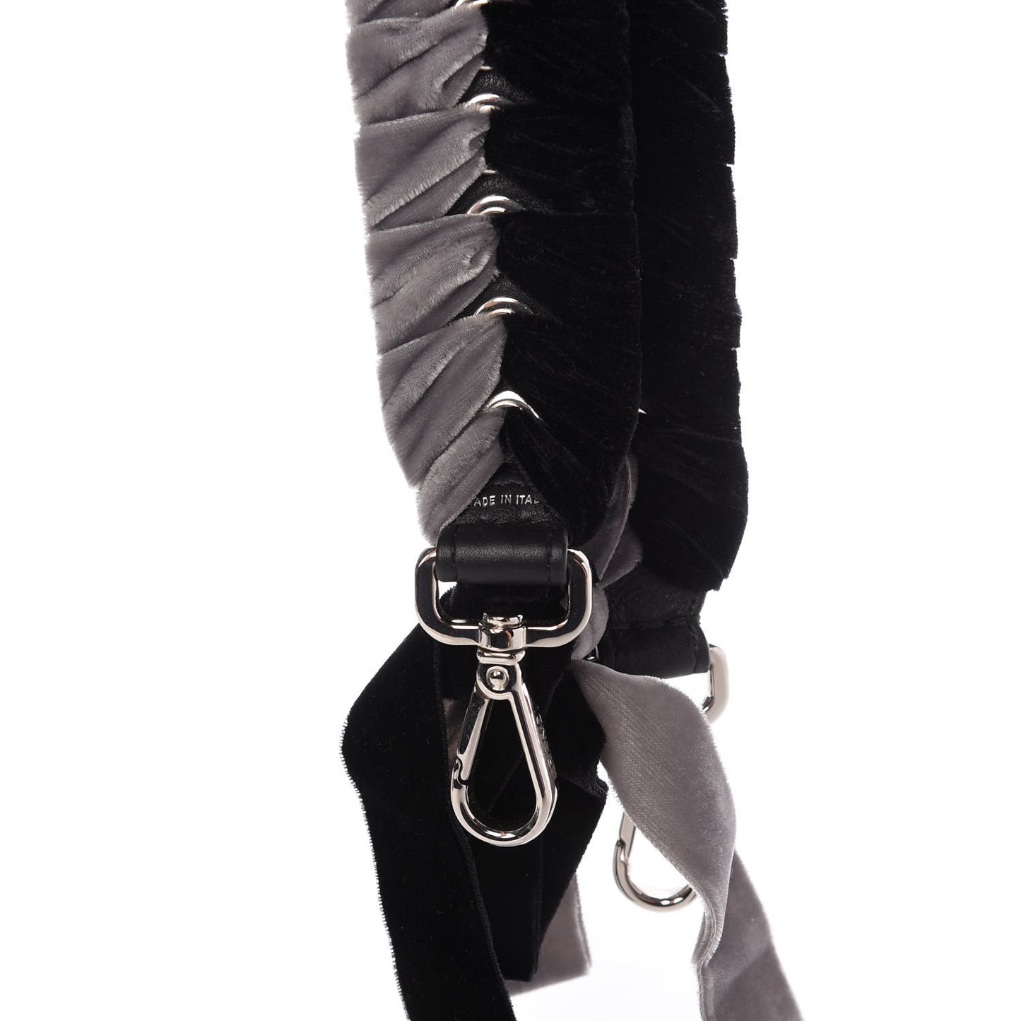Velvet Lace Up Strap You Grey Black