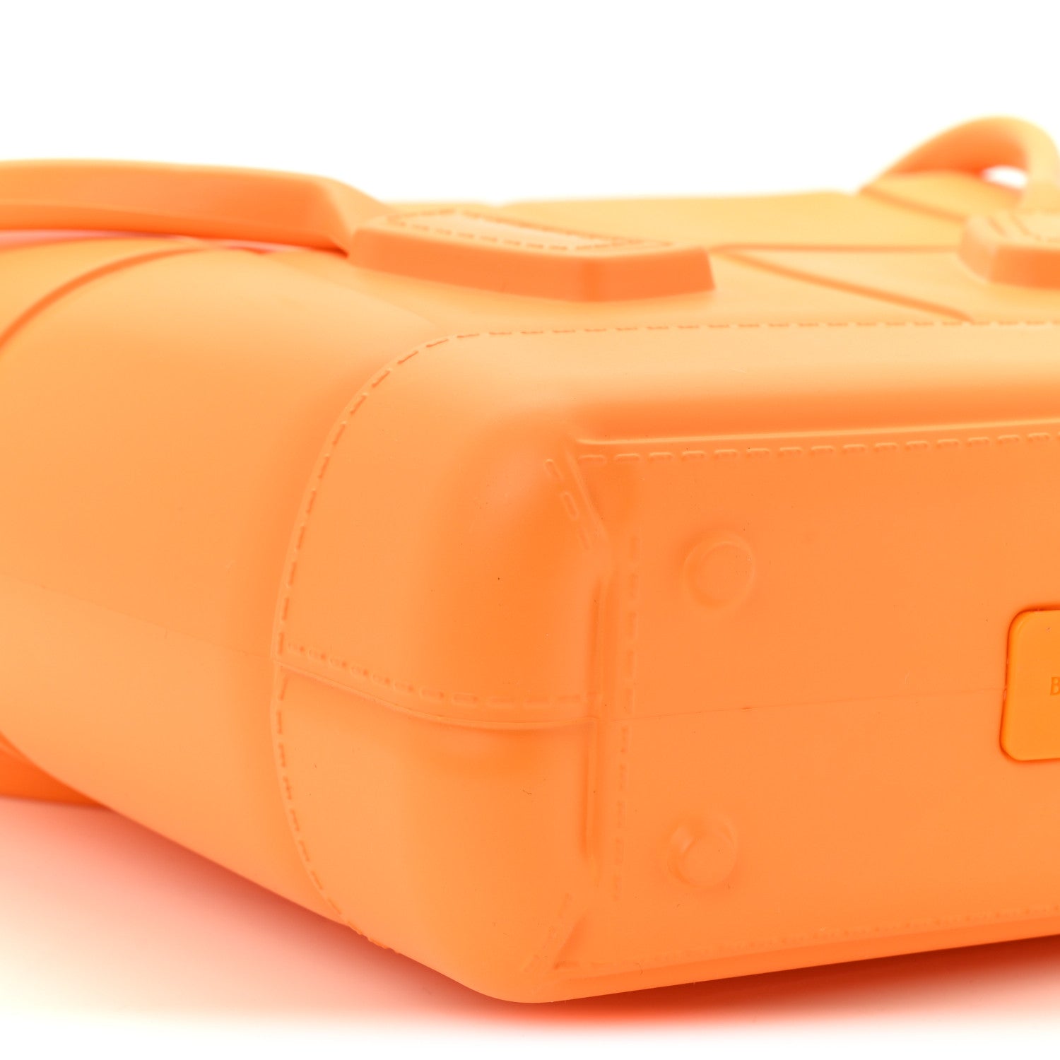 Bottega Veneta Rubber Maxi Intrecciato Mini Arco Tangerine 8 of 9