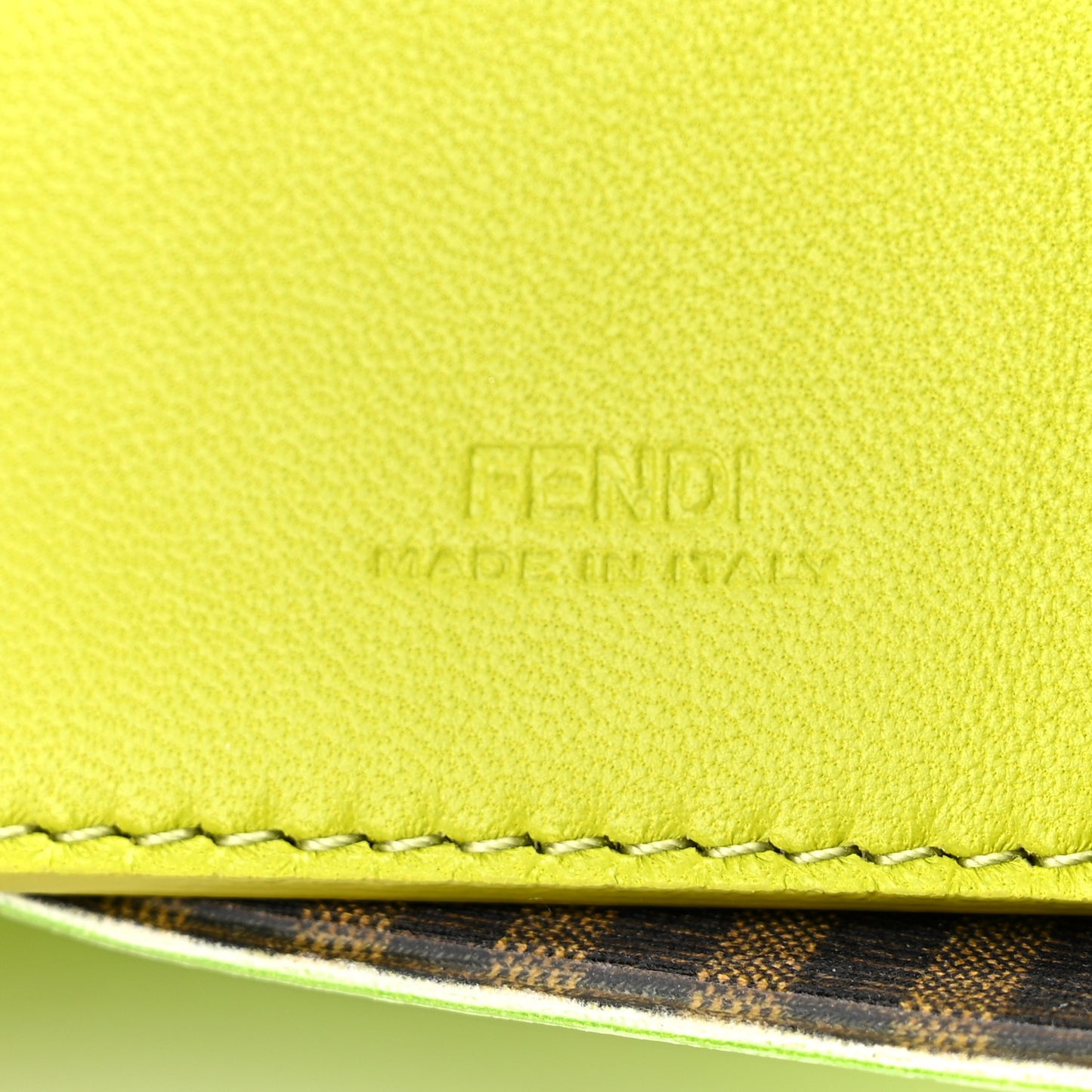 Silk Satin Phone Baguette Wasabi