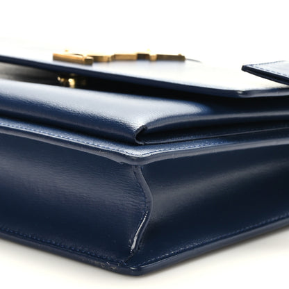 Saint Laurent Calfskin Medium Monogram Sunset Blue Charron 8 of 8