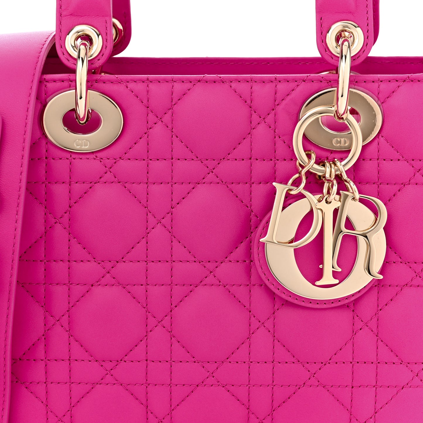 Lambskin Cannage Small My ABCDior Lady Dior Rani Pink