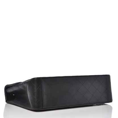 Chanel Lambskin Quilted XL Jumbo Single Flap Black 4 of 9