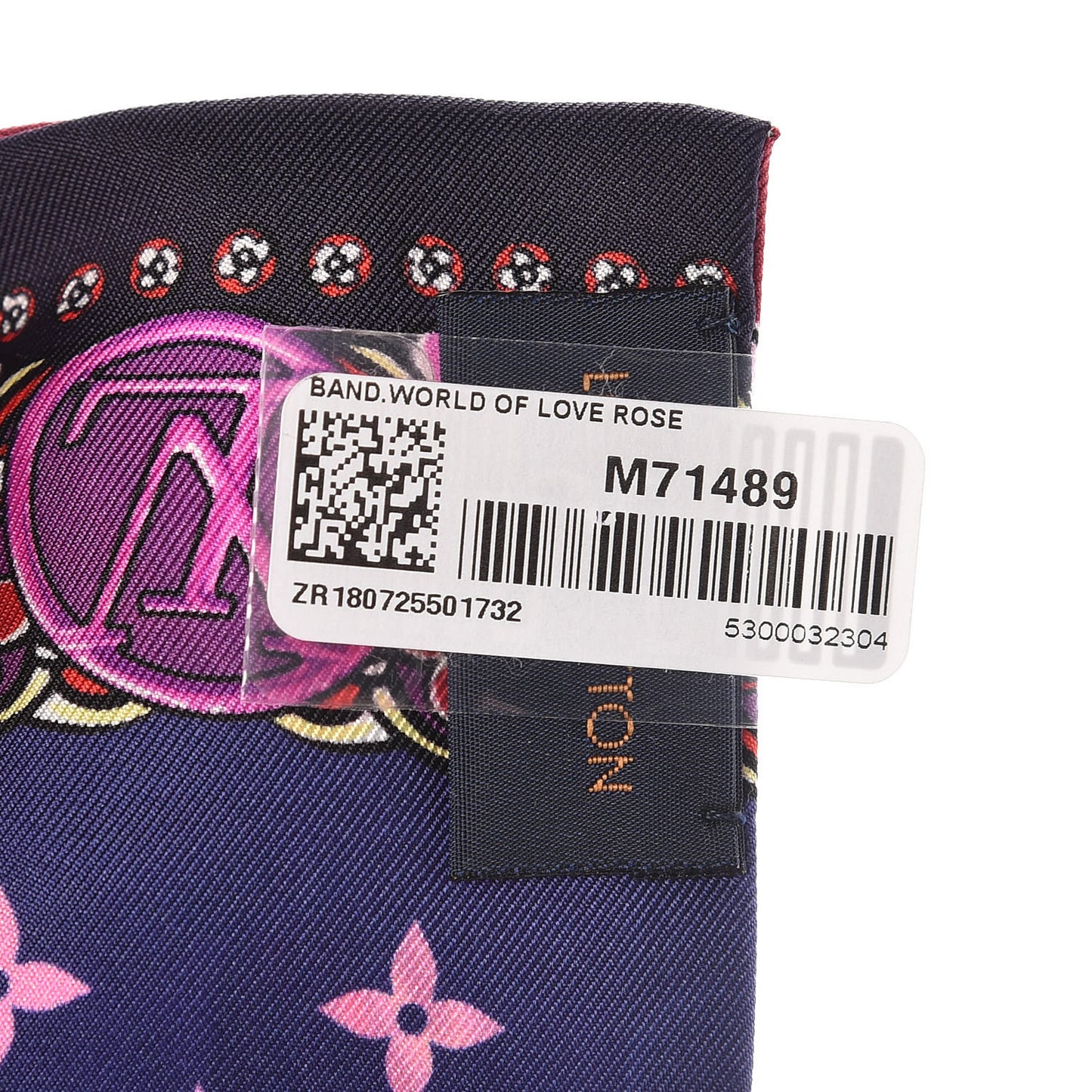 Silk Monogram World Of Love Bandeau Rose