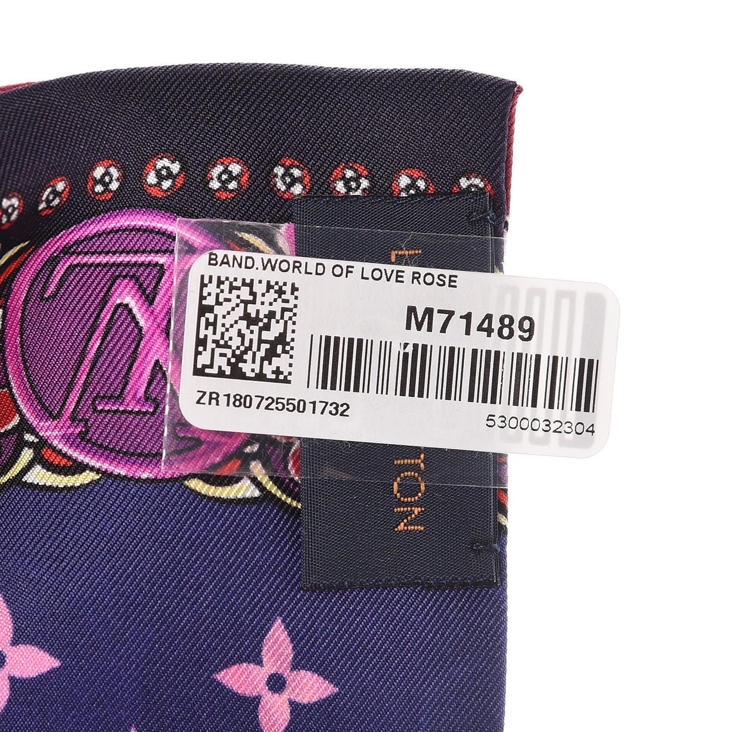 Louis Vuitton Silk Monogram World Of Love Bandeau Rose 4 of 4