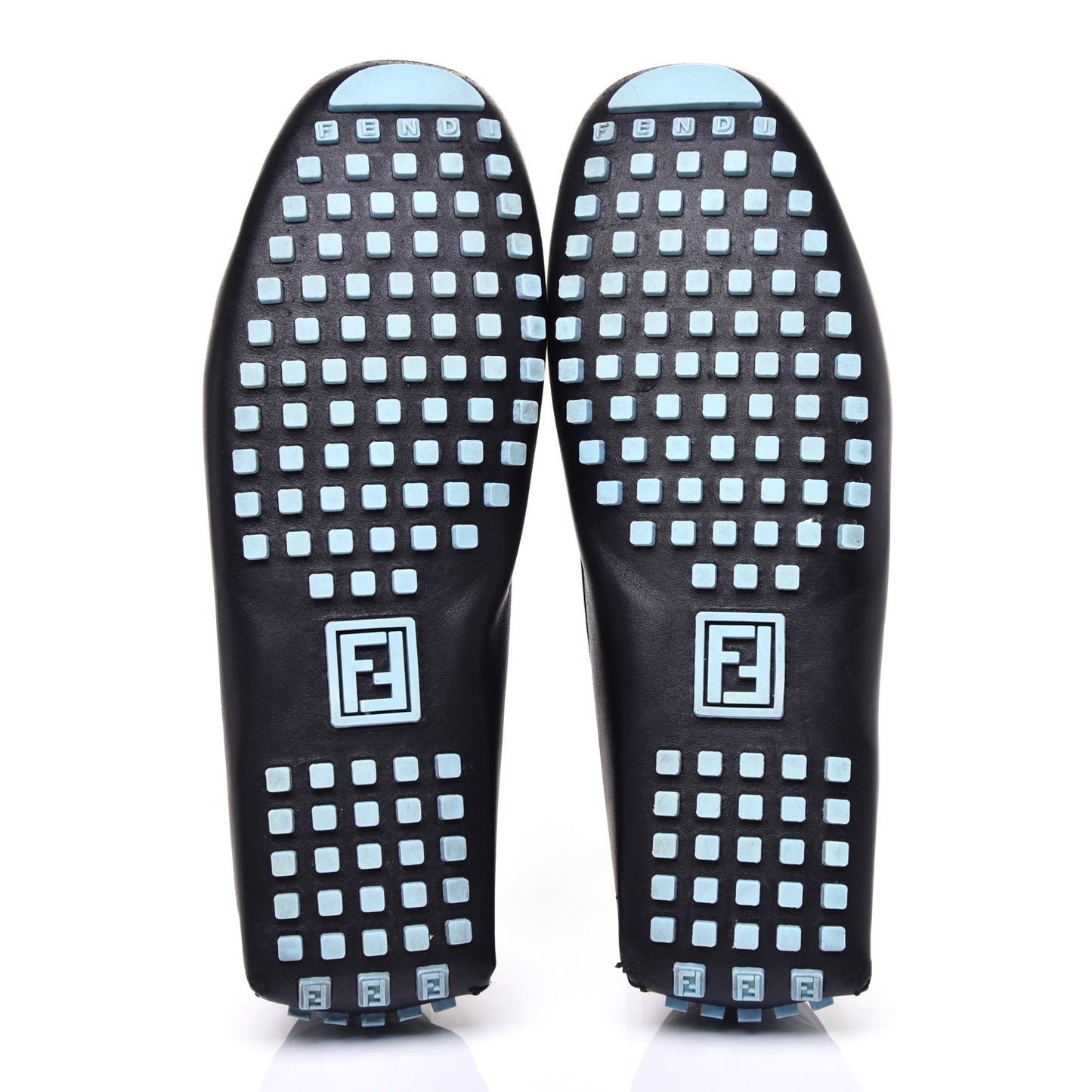 Nappa Vitello Studded Mocassin 38 Black