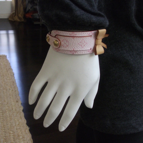 Louis Vuitton Monogram Cherry Blossom Address Wish Bracelet Pink 2 of 6