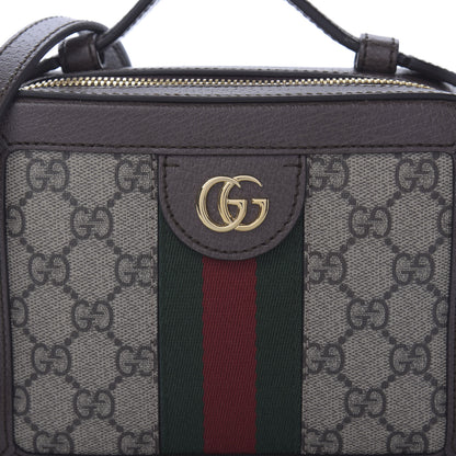Gucci GG Supreme Monogram Mini Ophidia Top Handle Shoulder Bag Brown 9 of 9