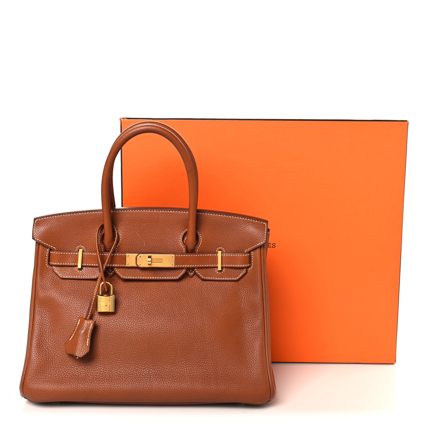 Natural Barenia Faubourg Birkin 30 Fauve