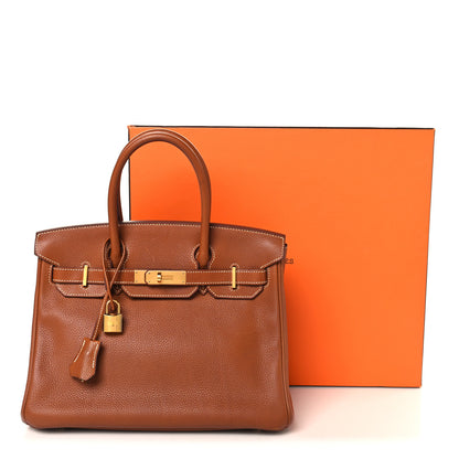 Hermes Natural Barenia Faubourg Birkin 30 Fauve 15 of 15