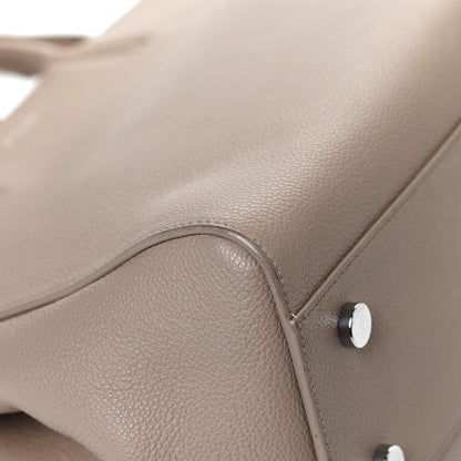 Saint Laurent Calfskin Medium Rive Gauche Cabas Dark Beige 12 of 12