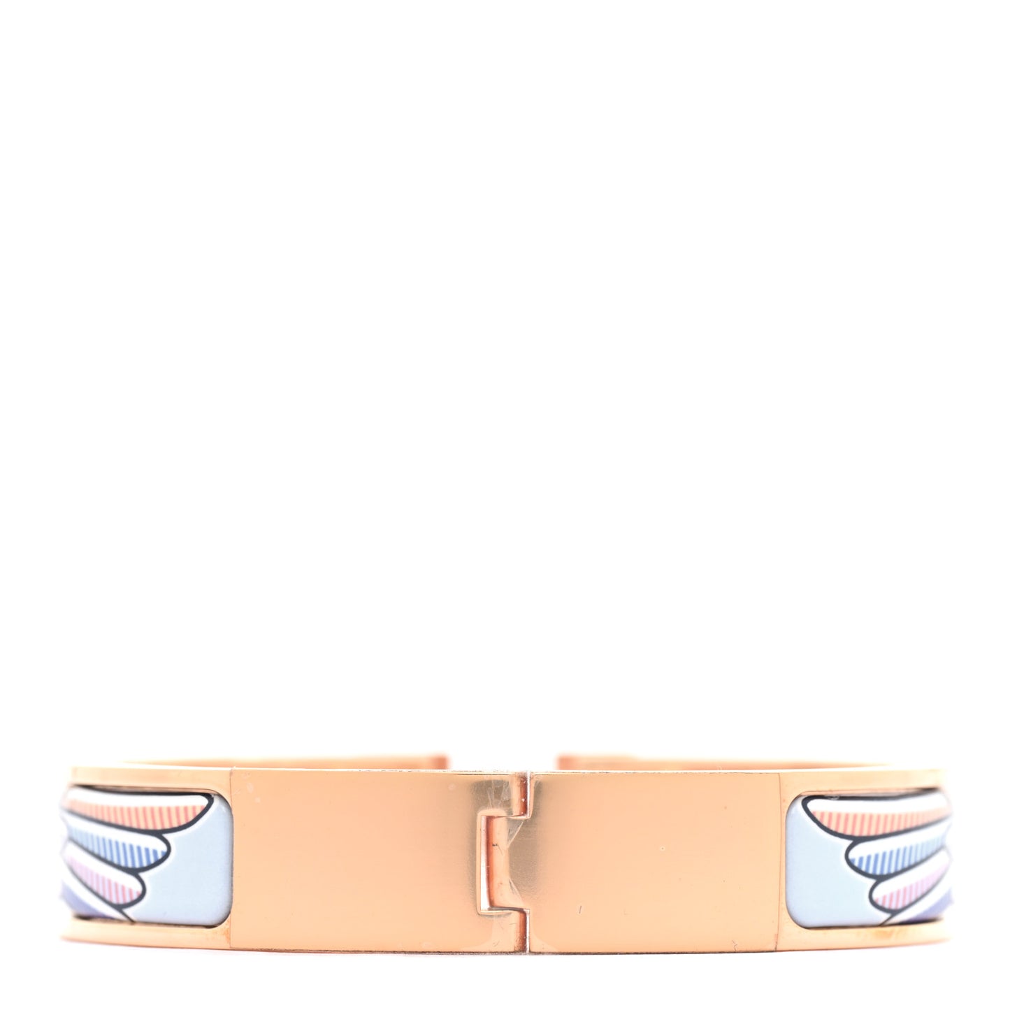 Enamel Narrow Pegase Pop Clic Clac H Bracelet PM Album De Soie Bis