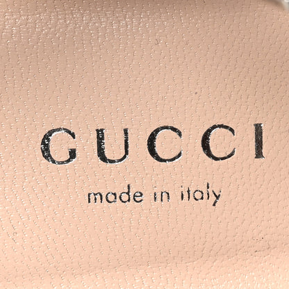 Gucci Sequin Satin Malaga Kid GG Marmont Ankle Wrap 75mm Sandals 38 Water Green Verde Chiaro Light Water Green 7 of 8