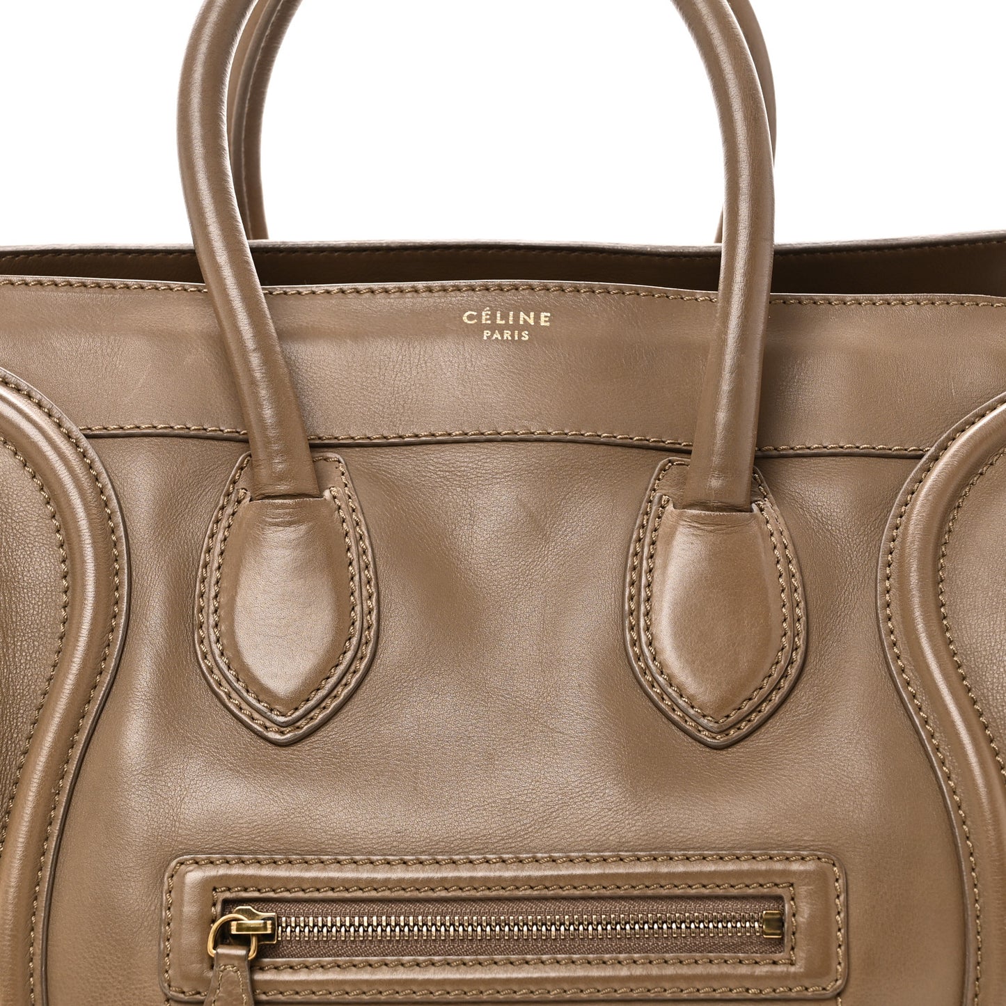 Smooth Calfskin Mini Luggage Camel