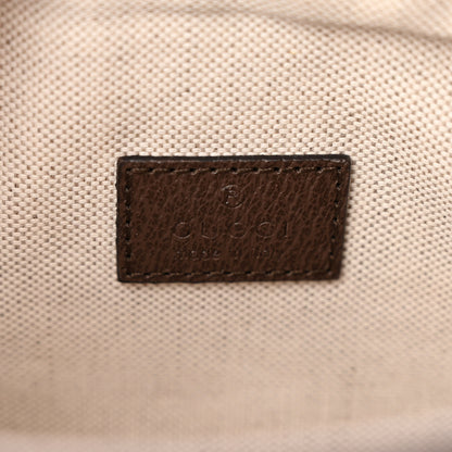Gucci Monogram Jumbo GG Textured Dollar Calfskin Web Mini Crossbody Bag Camel Ebony New Acero 6 of 10