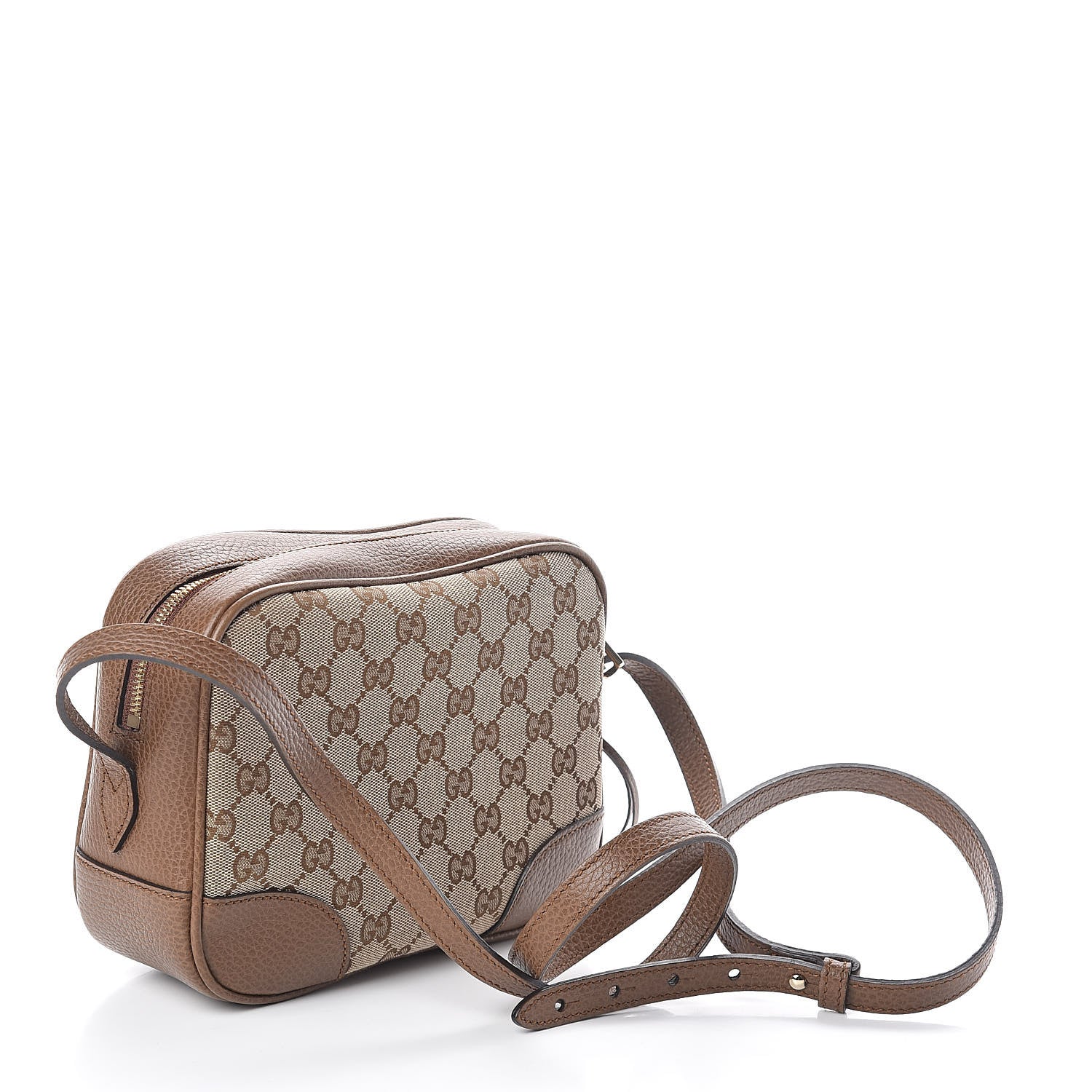 Gucci Monogram Mini Bree Messenger Bag Beige Tabacco 3 of 9