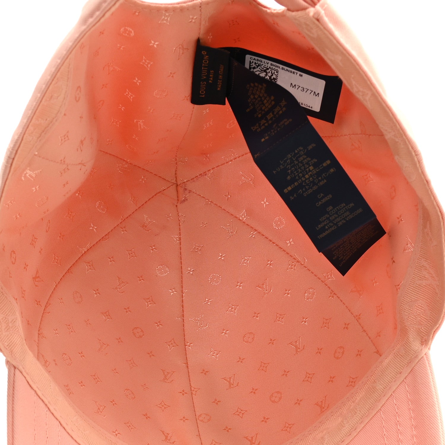 Louis Vuitton Cotton LV Signature Cap M Sunset 7 of 9