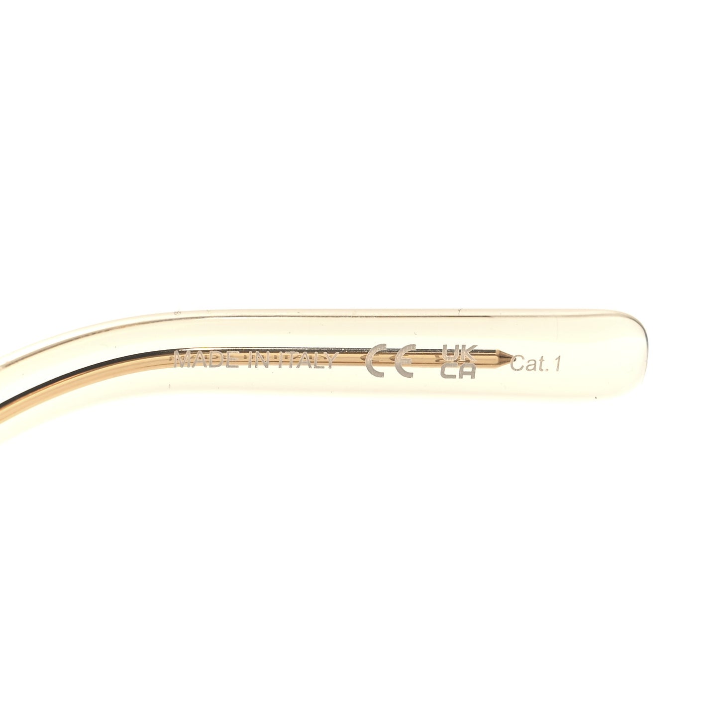 Acetate Geometric Aviator Sunglasses SL 545 Transparent Cream Light Gold