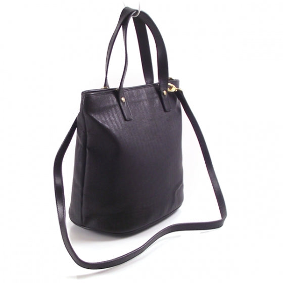 Vintage Leather Striped Tote