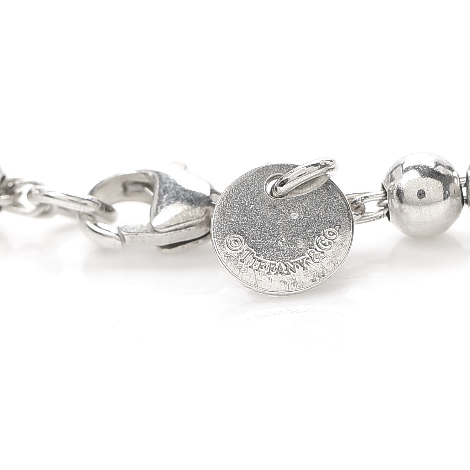Tiffany Sterling Silver 4mm Return to Tiffany Heart Tag Bead Bracelet 4 of 6