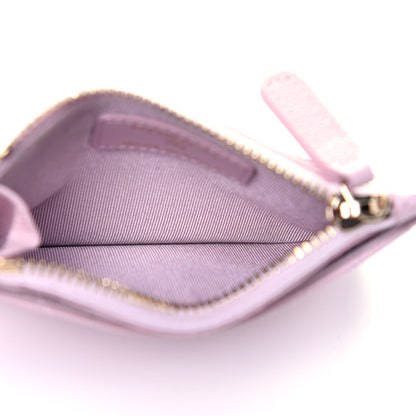 Chanel Caviar Quilted CC Zip Card Holder Light Pink 5 of 8