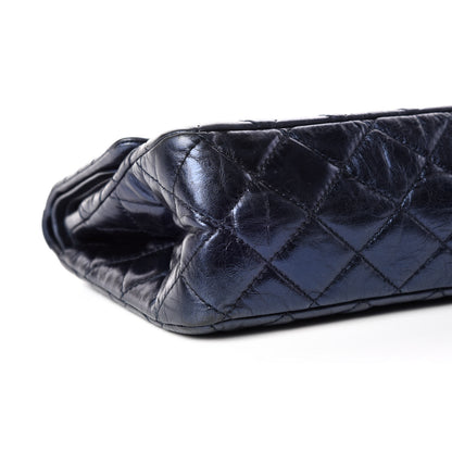 Chanel Metallic Aged Calfskin Quilted 2.55 Reissue 227 Flap Blue 5 of 13