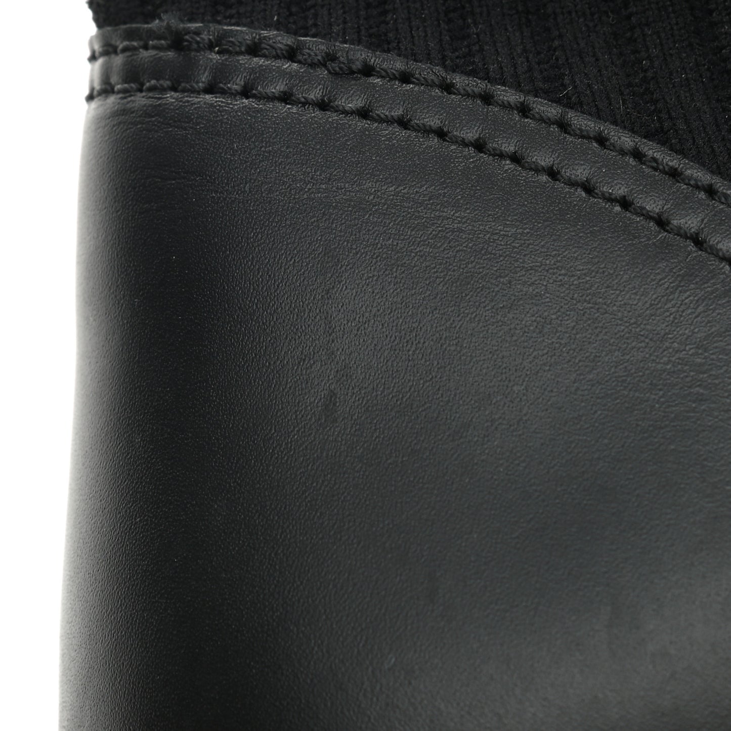 Calfskin Stretch Fabric Rockoko Biker Boots 41 Tobacco Black Marino