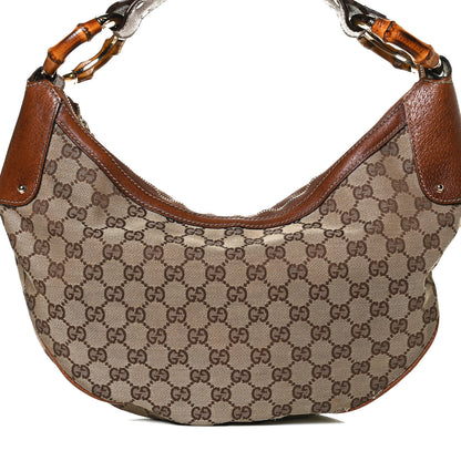 Gucci Monogram Bamboo Ring Hobo Brown 8 of 15