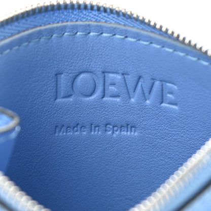 Loewe Pebble Grain Calfskin Anagram Square Zip Cardholder Celestine Blue 5 of 6
