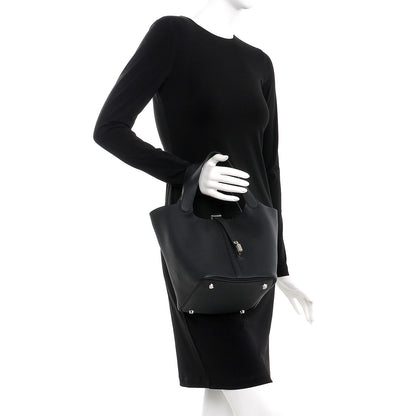 Hermes Taurillon Clemence Picotin Lock 22 MM Black 2 of 8