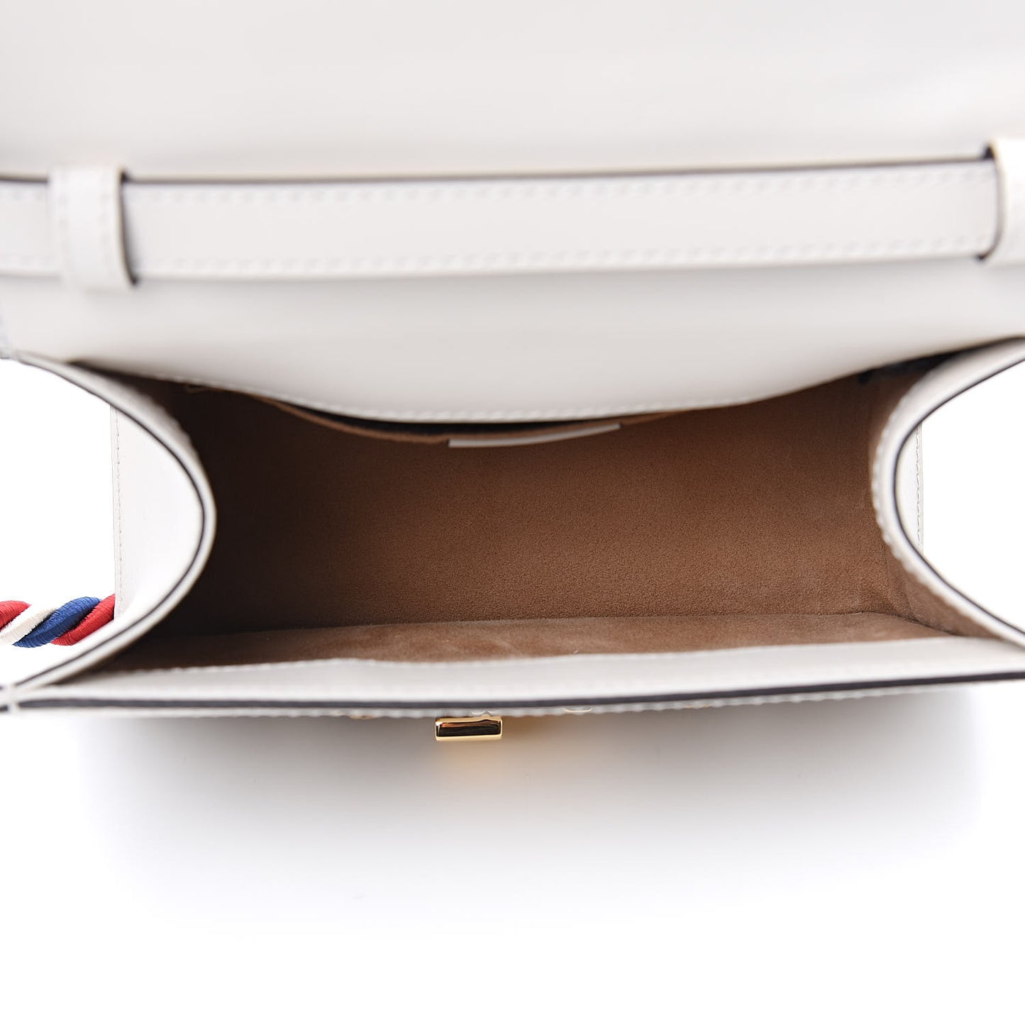 Calfskin Animal Studs Mini Sylvie Top Handle Bag White