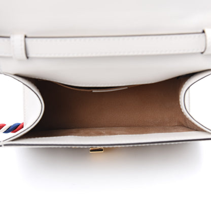 Gucci Calfskin Animal Studs Mini Sylvie Top Handle Bag White 5 of 10