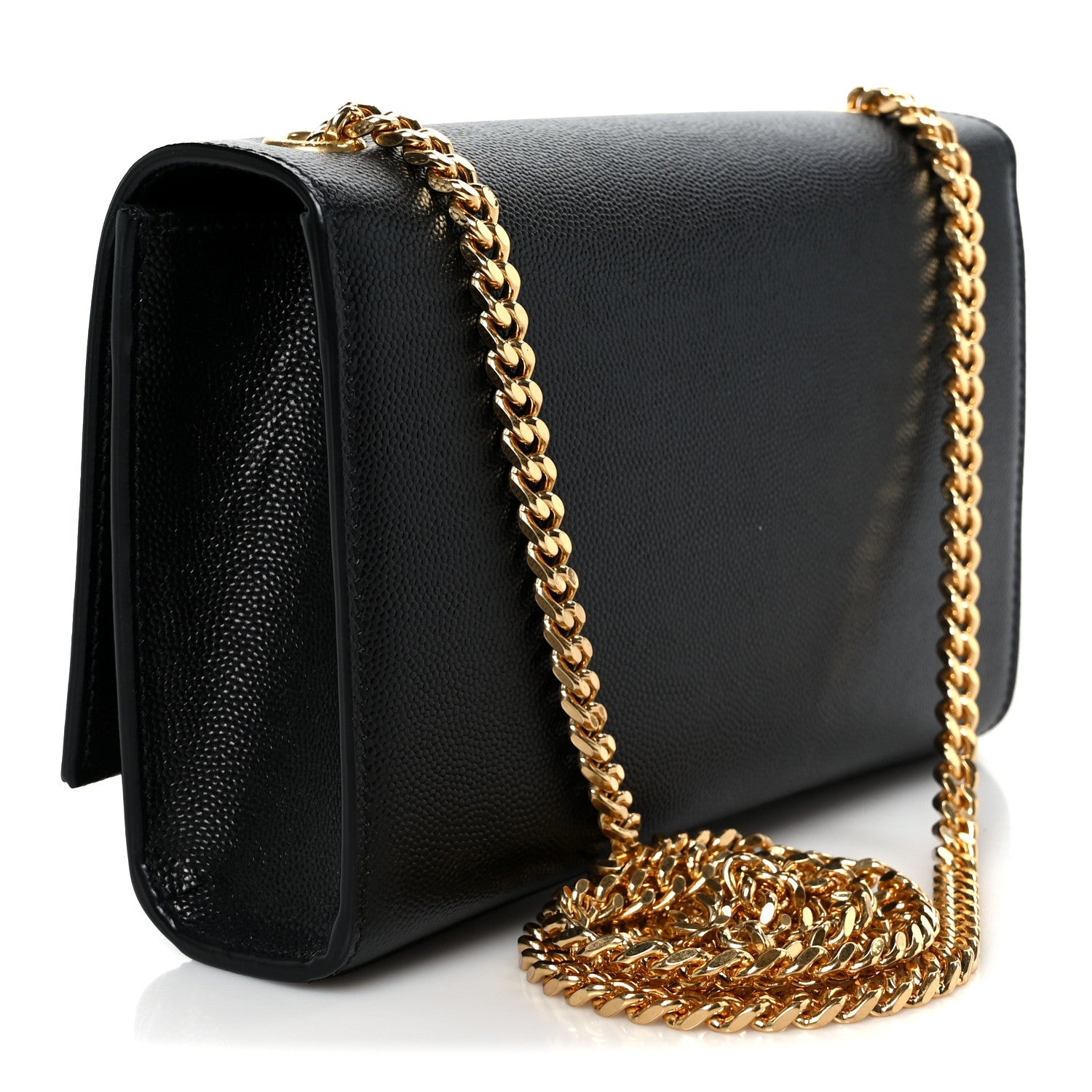 Saint Laurent Calfskin Small Classic Monogram Kate Tassel Satchel Black 3 of 12