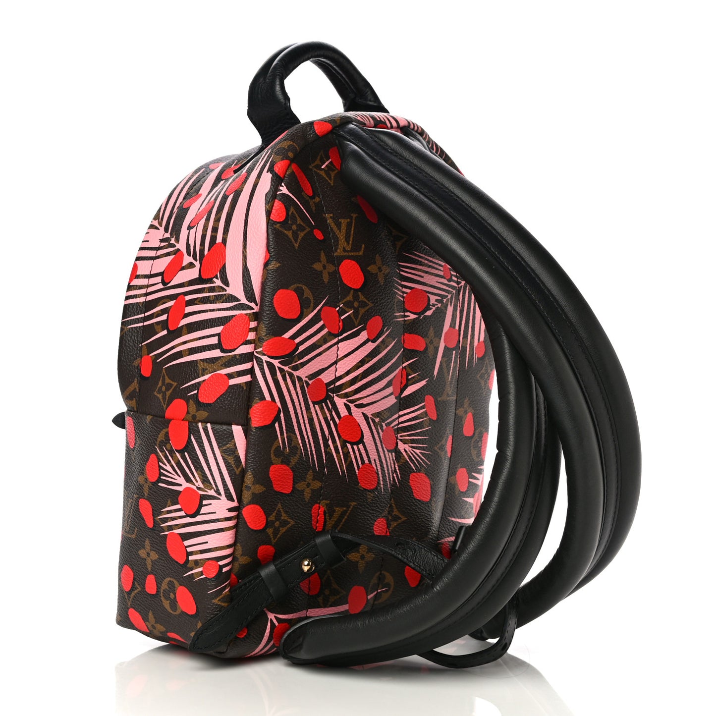 Monogram Jungle Dots Palm Springs Backpack PM Sugar Pink Poppy